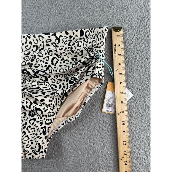 Kona Sol Swim Bottoms Womens X (14-16) Multicolor Animal Print High Waist NWT - Picture 7 of 11